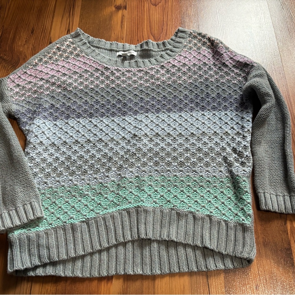 American Eagle Outfitters Pastel Striped Sweater